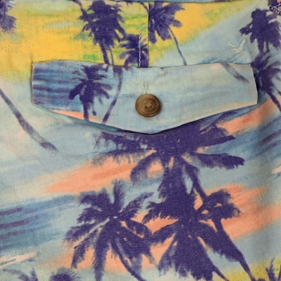 American Eagle Summer Sunset Palm Tree Shorts - Picture 5 of 7
